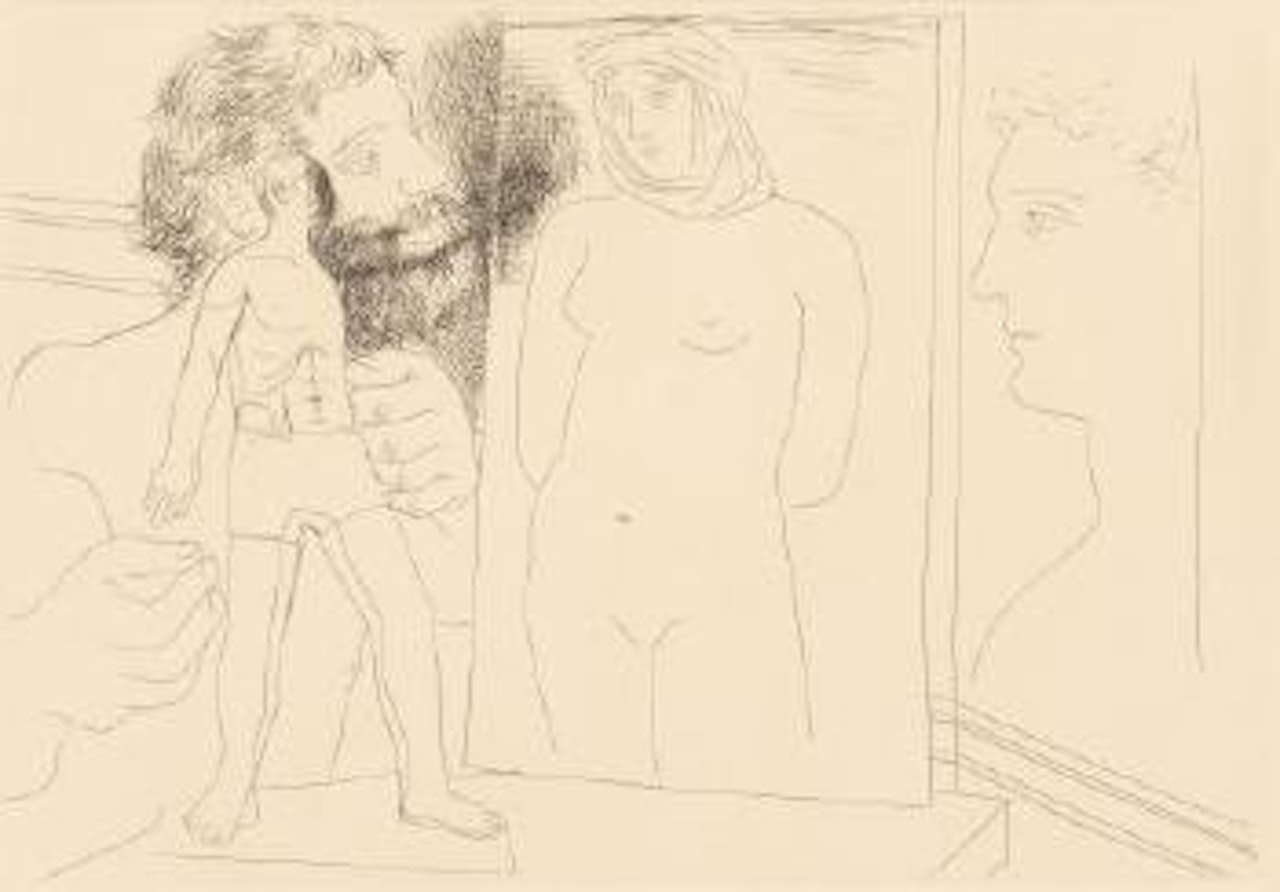 Sculpteur modelant, pl. 5, from Le Chef-d'Oeuvre Inconnu by Pablo Picasso