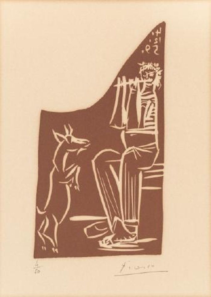 Faune et chèvre by Pablo Picasso