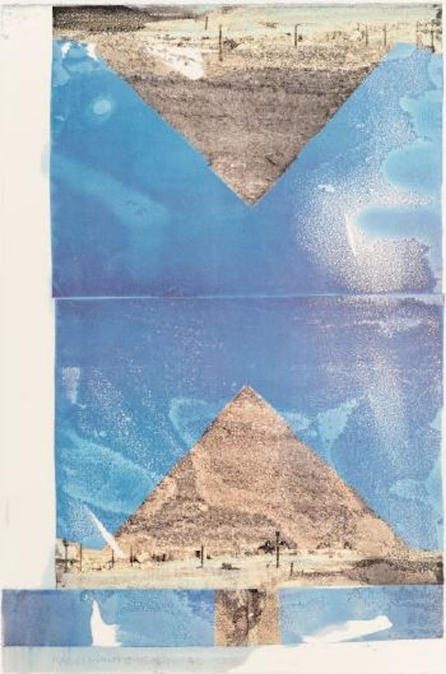 Architecture, from the Tribute 21 series by Robert Rauschenberg