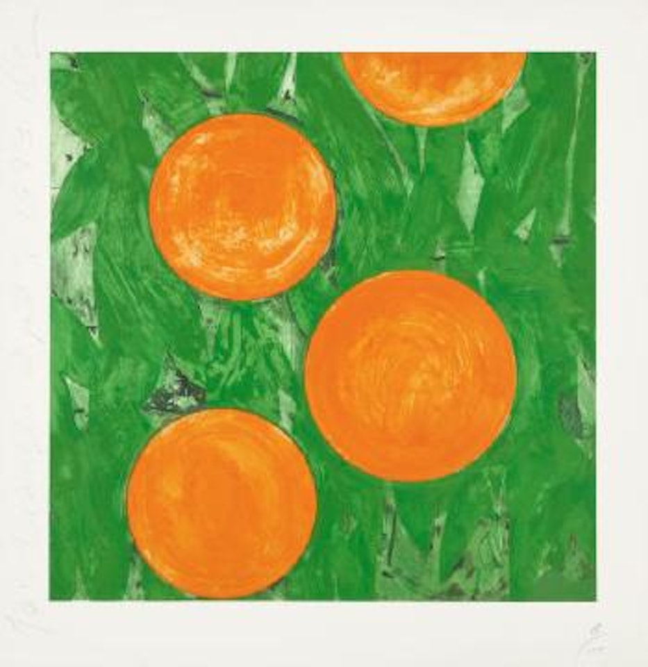 Four Oranges, April 2 by Donald Sultan