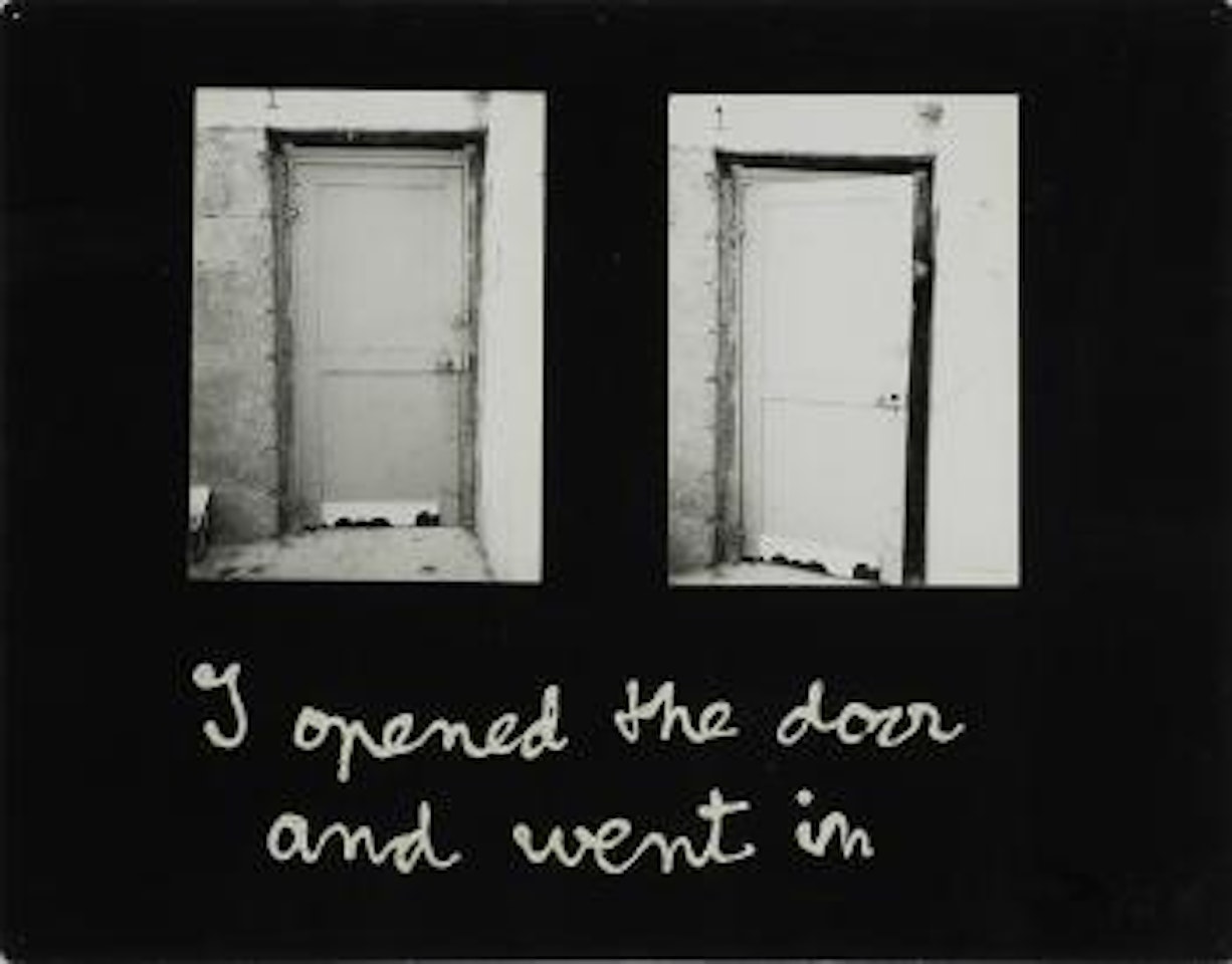 I opened the door and went in by Ben Vautier