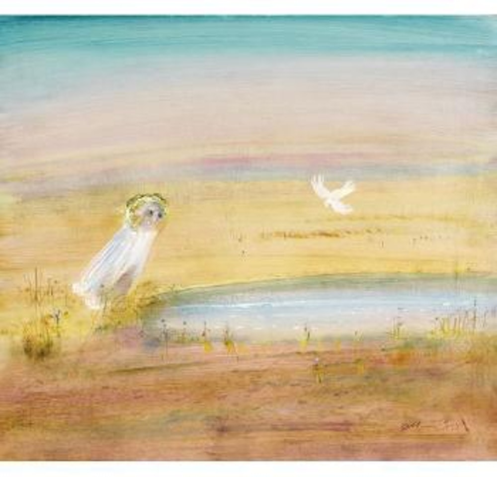 Landscape with Figure and Bird by Arthur Merric Bloomfield Boyd