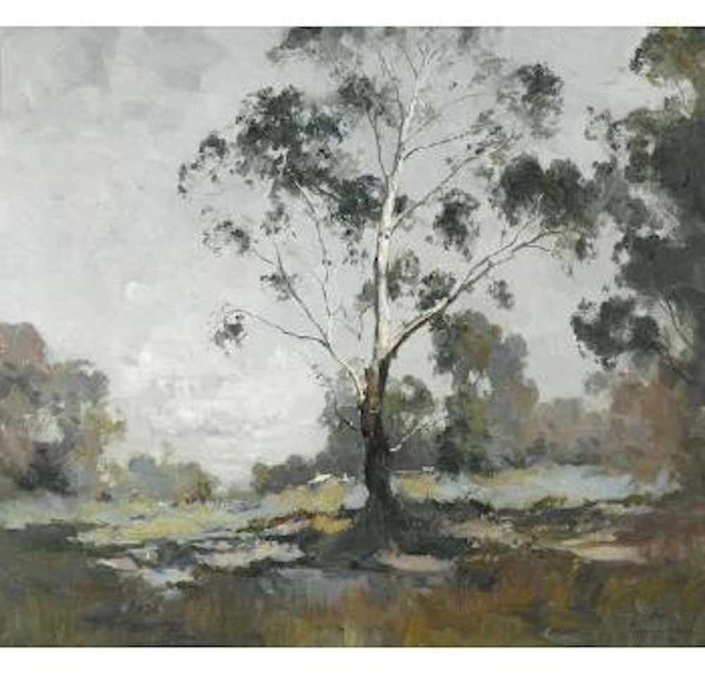 Landscape with White Gum by Theodore Penleigh Boyd