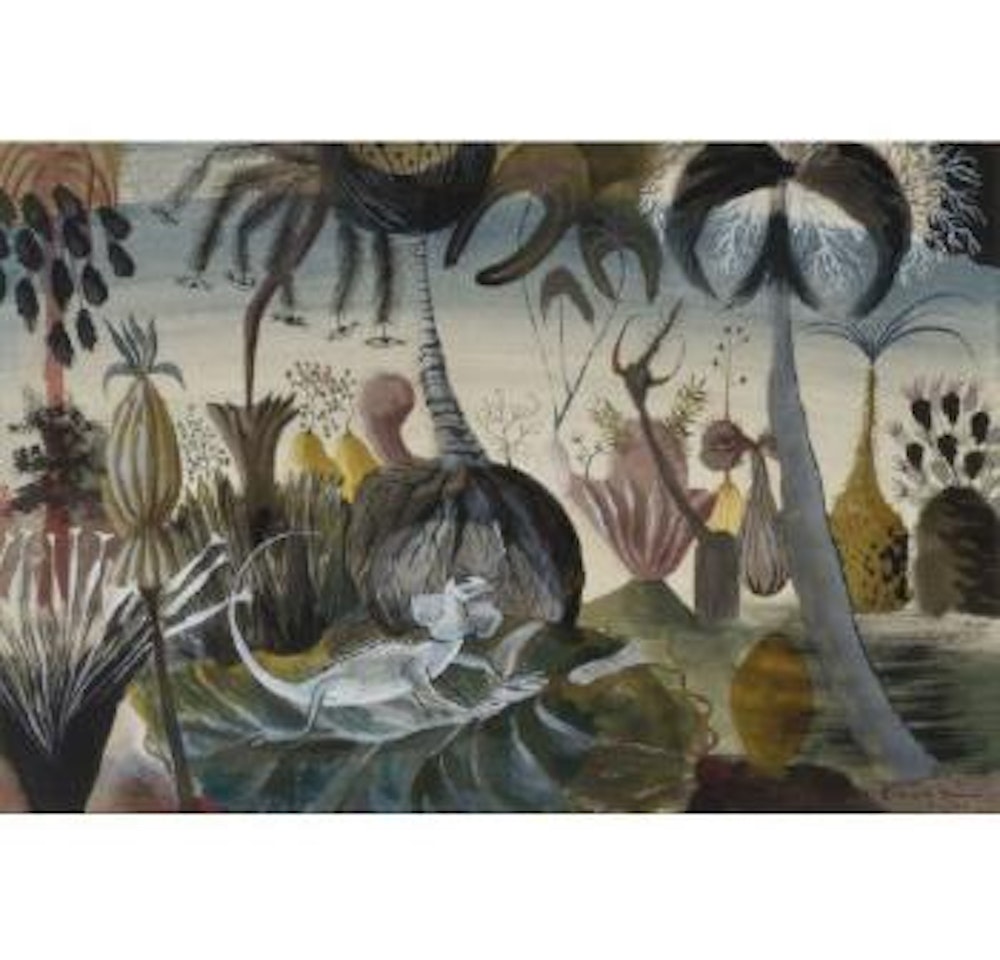 Jungle with Lizard by Donald Stuart Leslie Friend