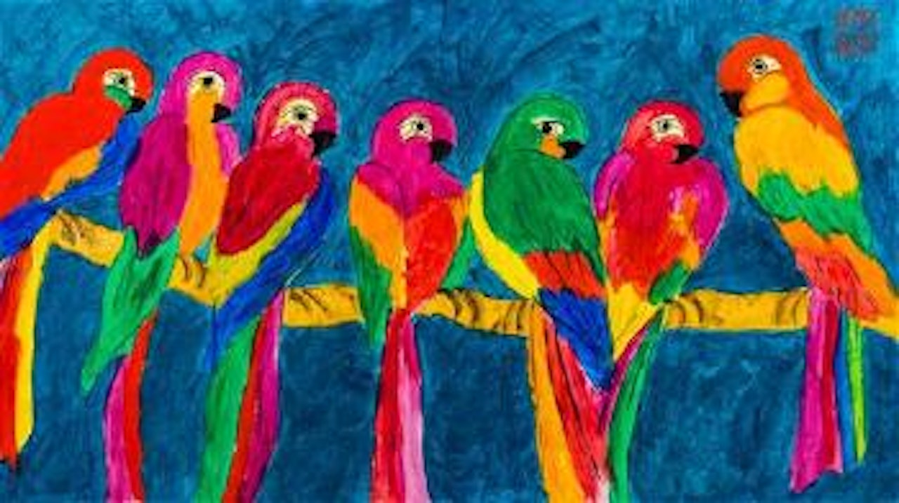 Parrots by Walasse Ting