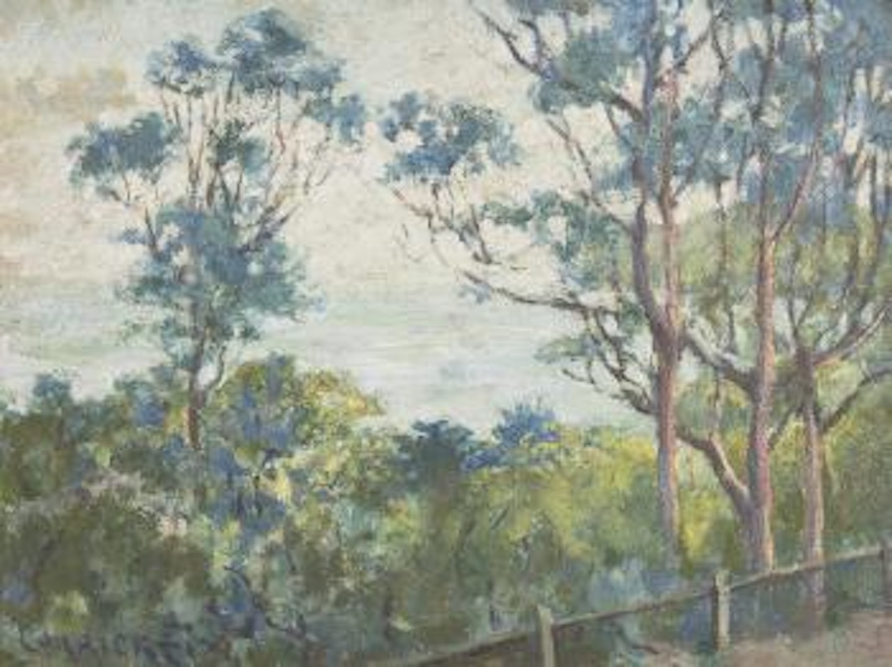 View Through the Trees by Ethel Carrick Fox