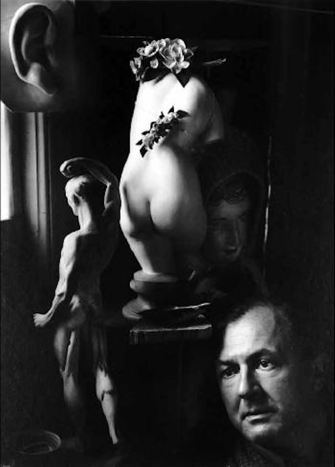 George Grosz, artist, Bayside, New York by Arnold Newman