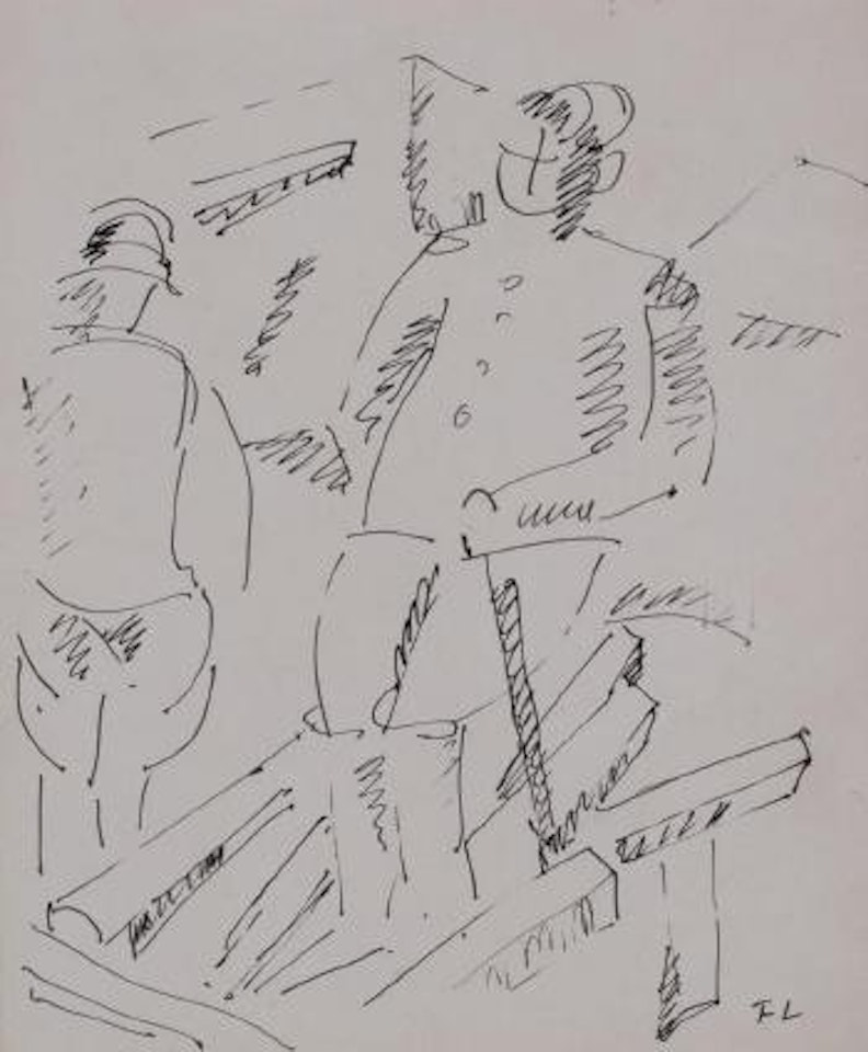 Les deux soldats by Fernand Leger