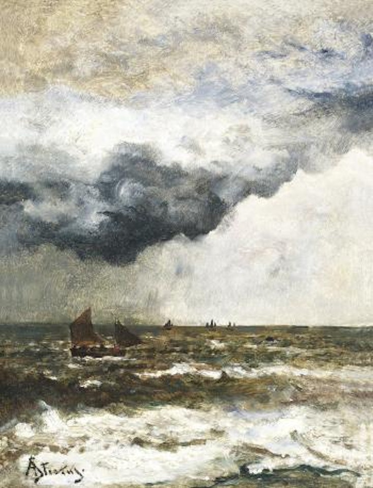 Voor het onweer - Avant l'orage by Alfred Stevens