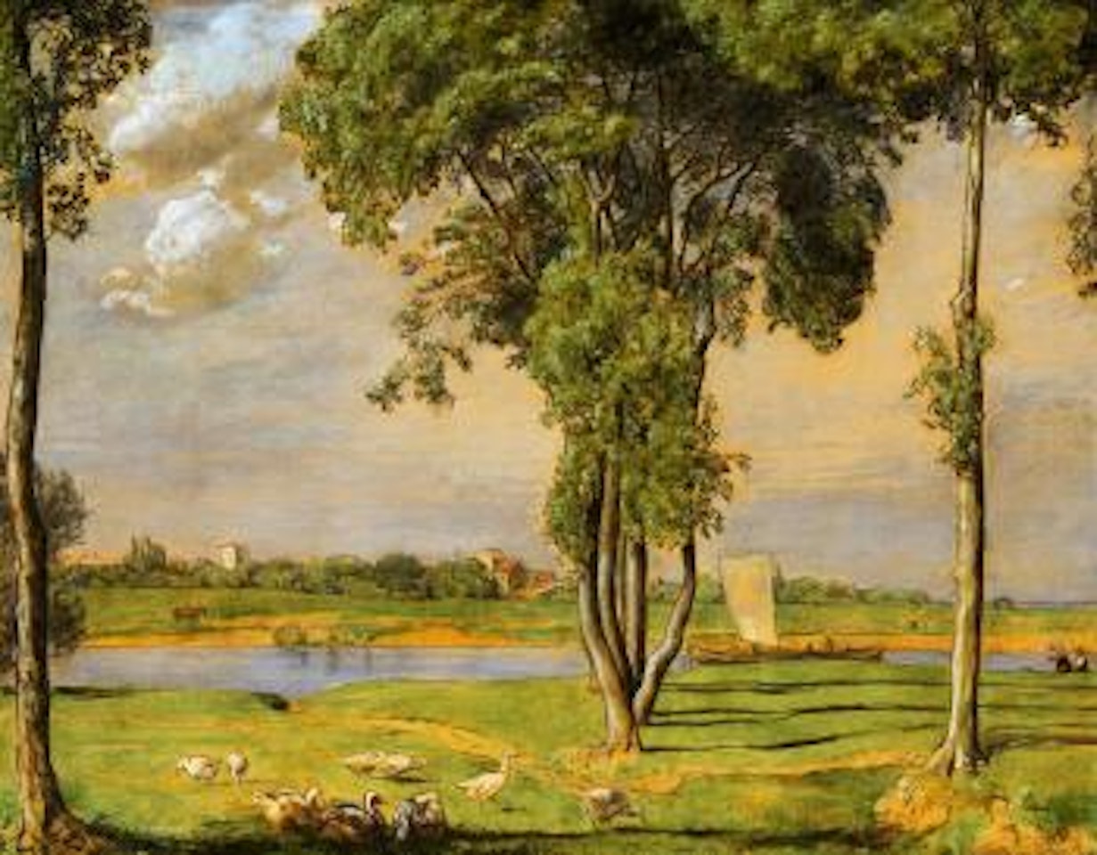 On the Banks of the River Main near the Gerbermühle by Hans Thoma