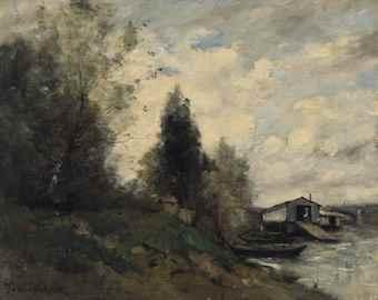 Bords de rivière by Paul Désiré Trouillebert