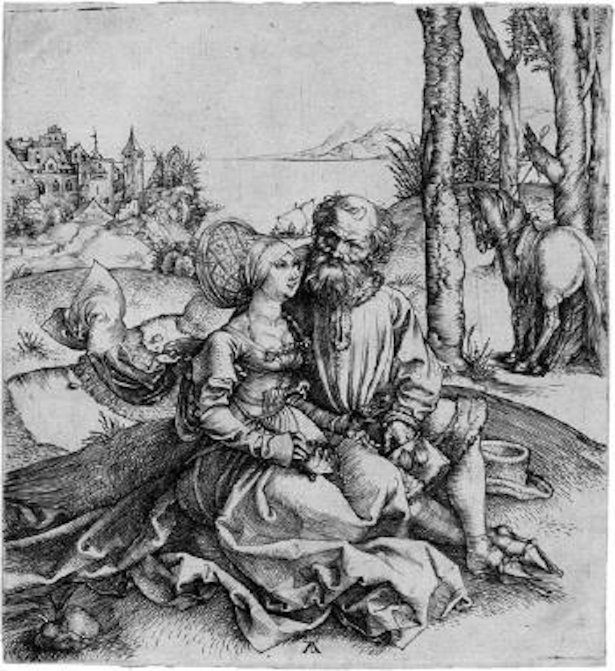 Der Liebesantrag by Albrecht Dürer