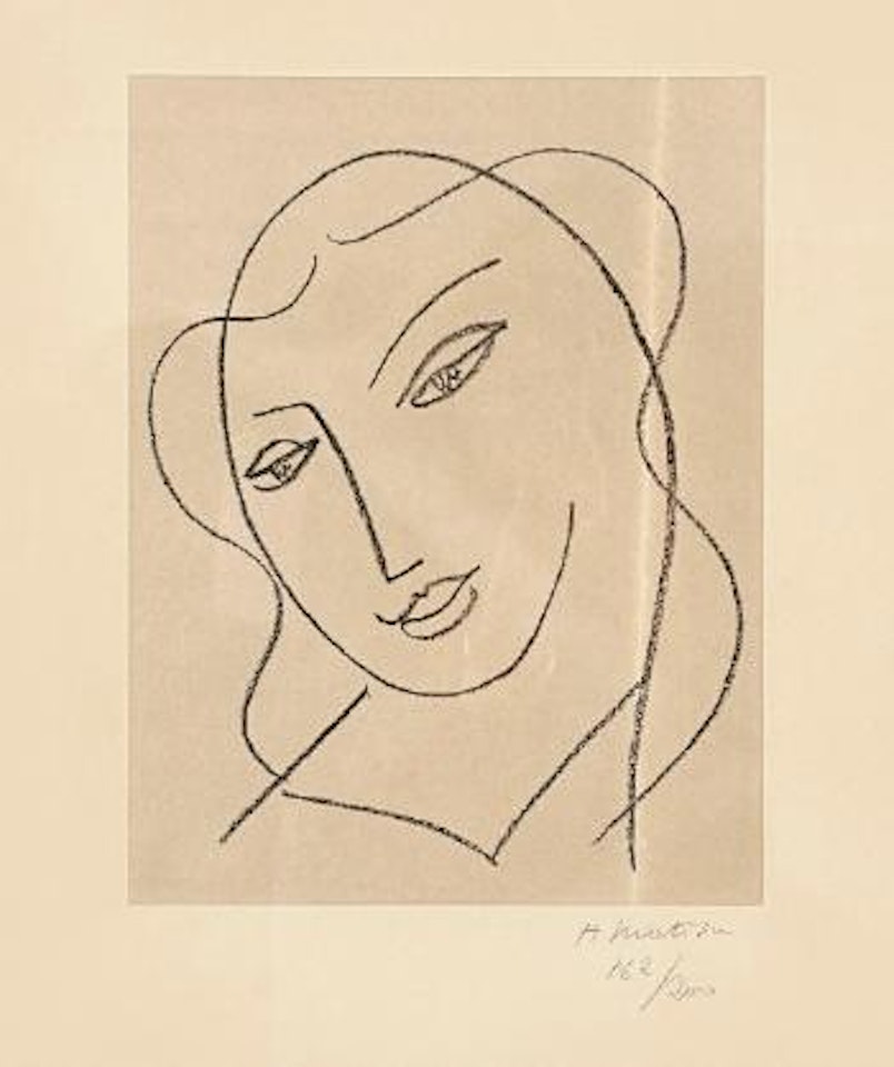Étude pour la Vierge 'Tête voilée' by Henri Matisse