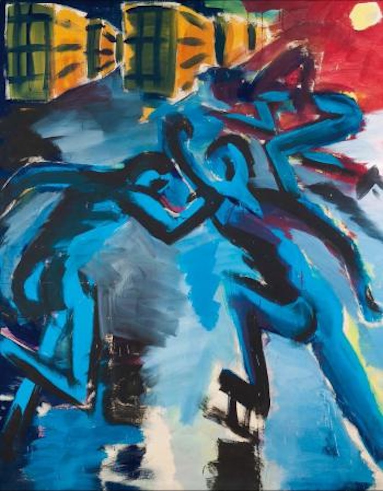 Schlittschuhläufer by Rainer Fetting