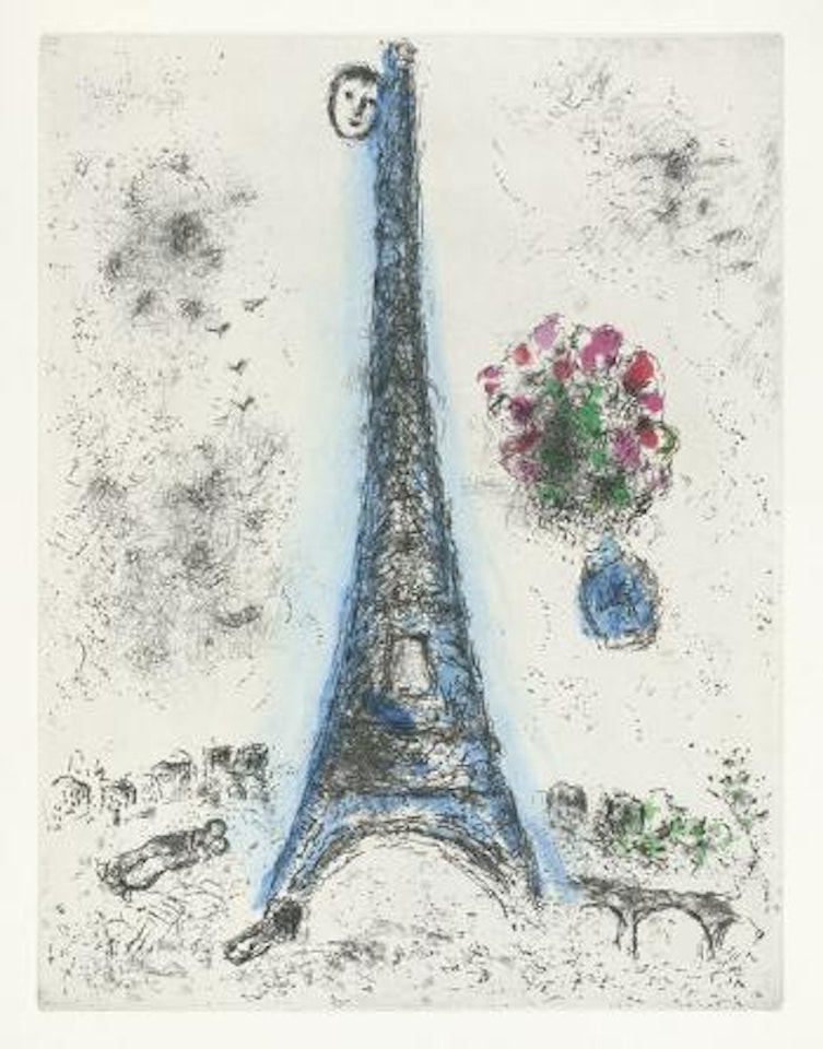 Celui qui dit les choses sans rien dire by Marc Chagall