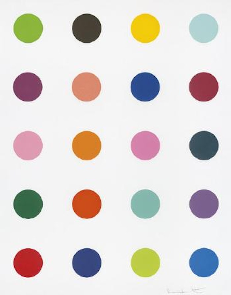 Spot - Guaiazulene by Damien Hirst