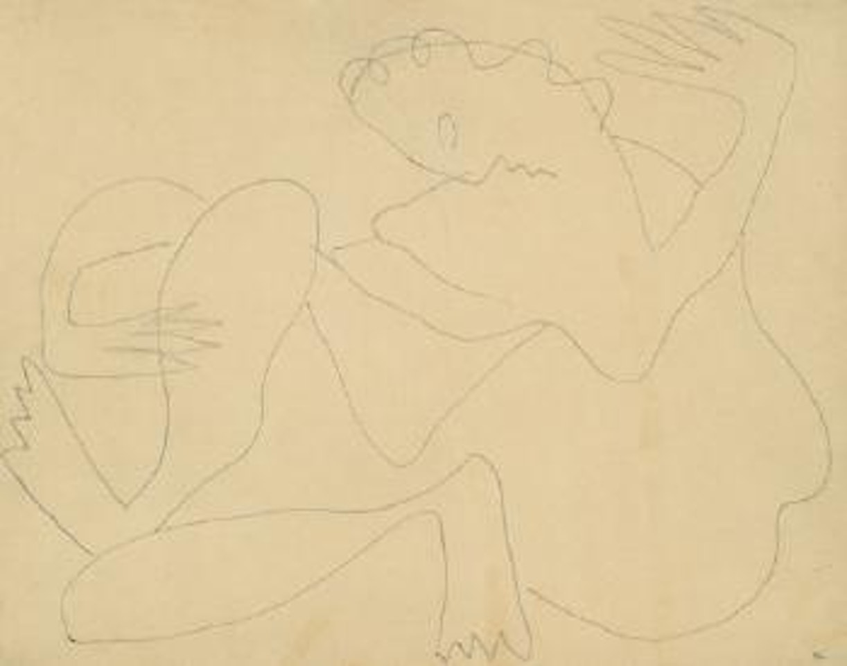 Liegende mit erhobenem Arm by Henri Laurens