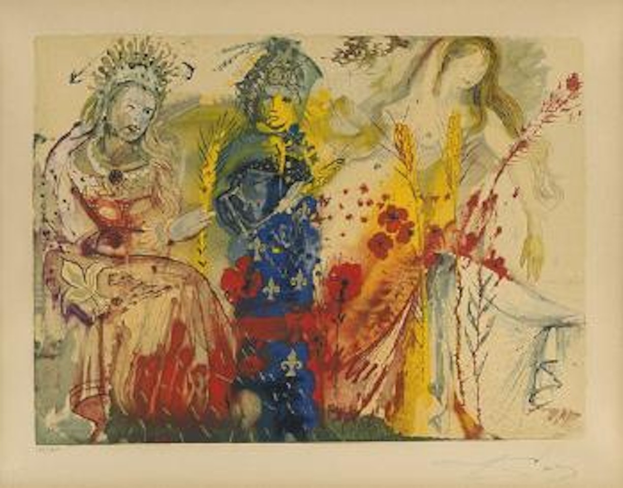 Die vier Jahreszeiten by Salvador Dali