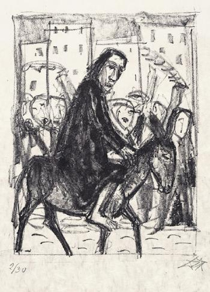 Einzug in Jerusalem by Otto Dix