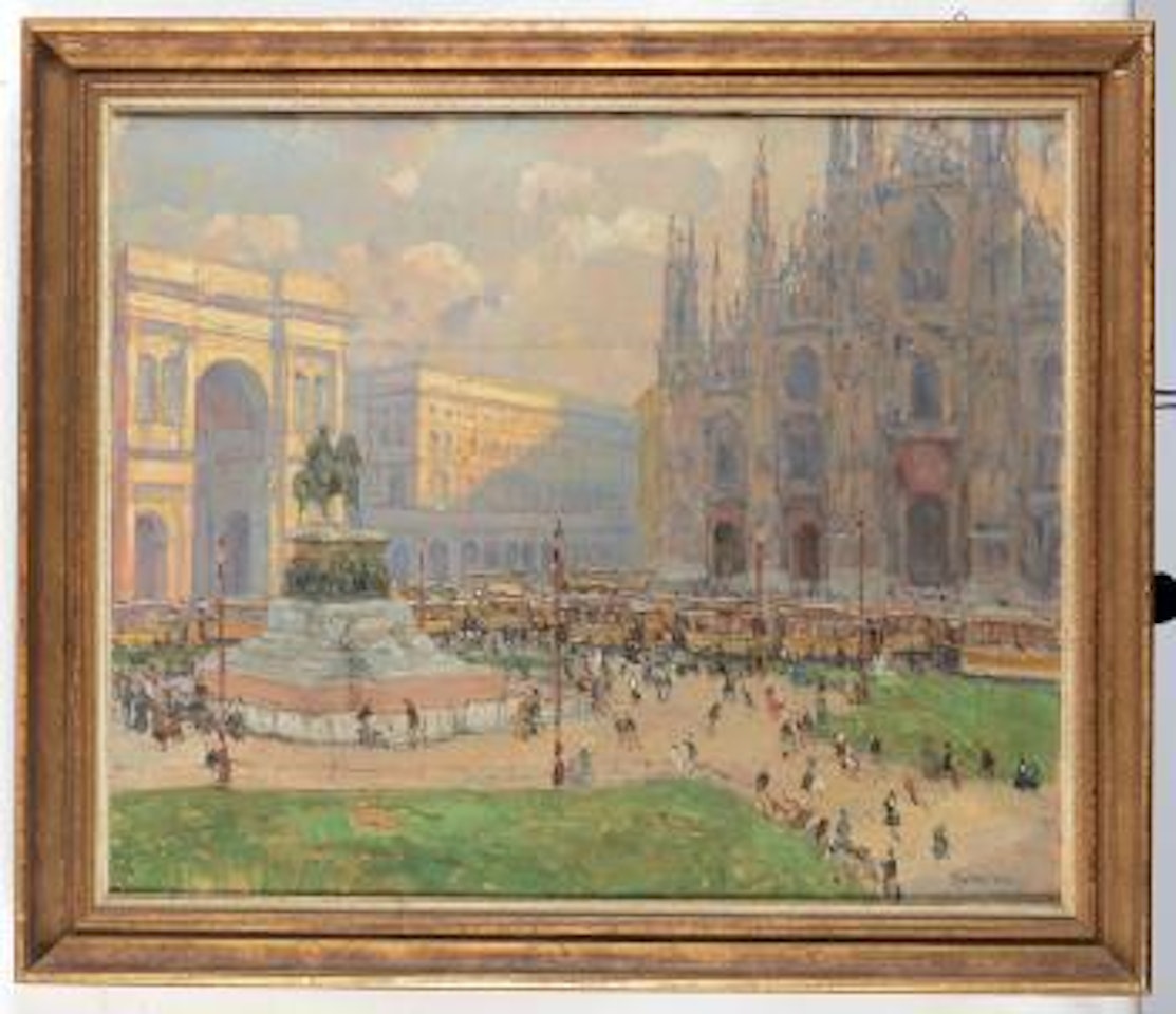 Piazza del Duomo a Milano by Ugo Flumiani