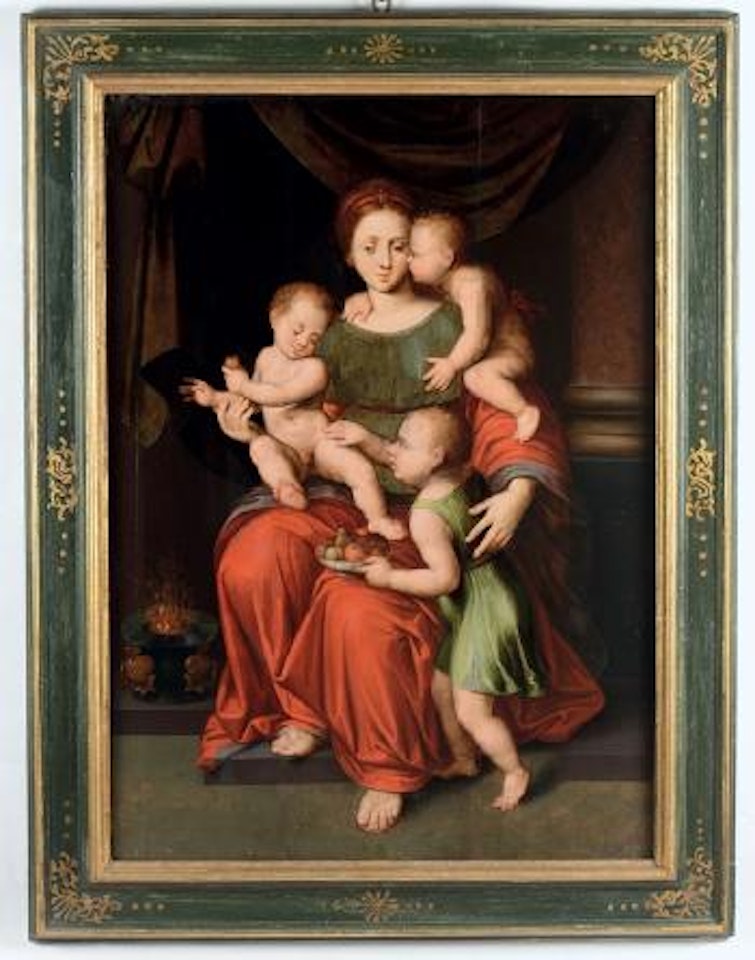Figura femminile con putti by Dutch School