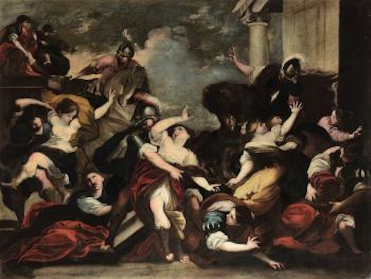Ratto delle Sabine by Bartolomeo Biscaino by Valerio Castello