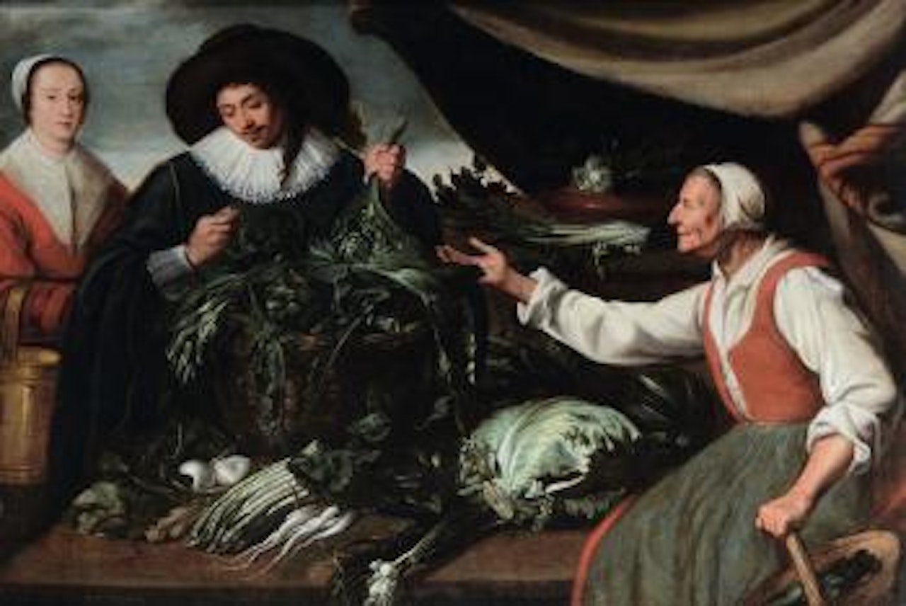 Venditrice di verdure by Adriaen van Utrecht