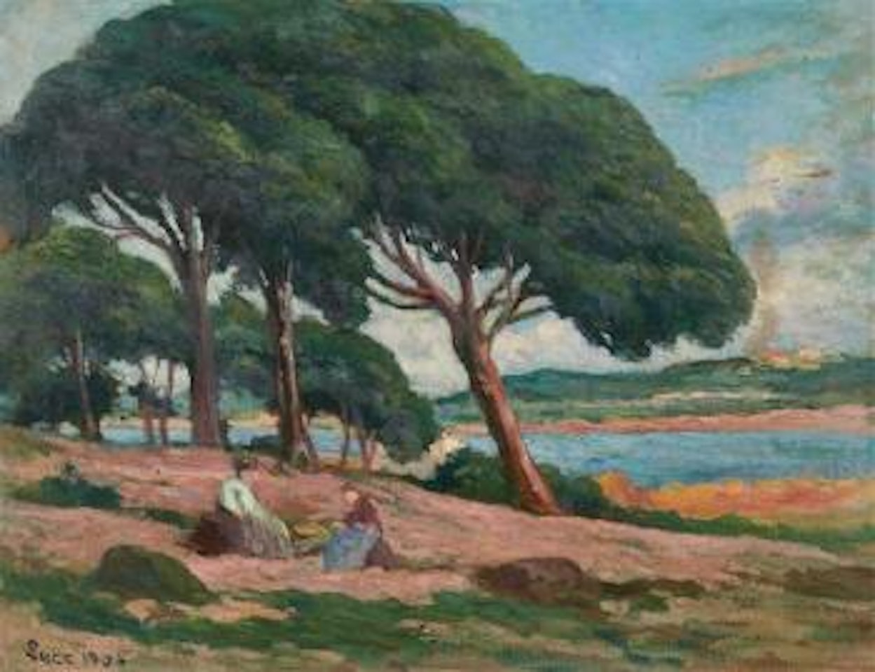 Pine Trees Near Saint Tropez by Maximilien Luce