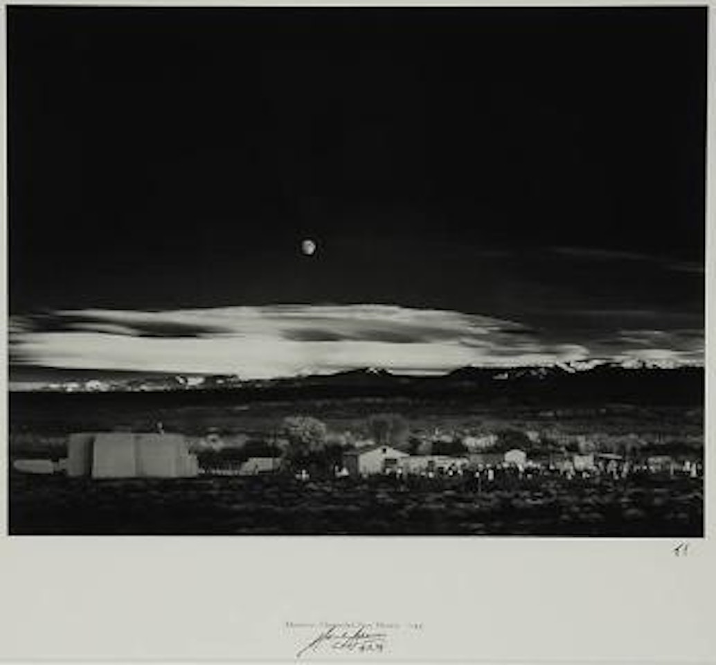 Moonrise over Hernandez by Ansel Adams