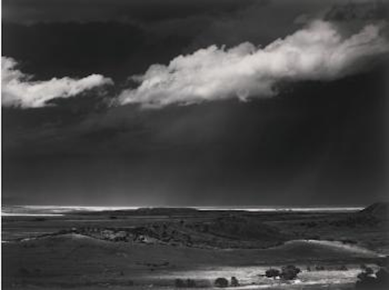 Storm Over The Great Plains From Cimarron, New Mexico, 1960 by Ansel Adams