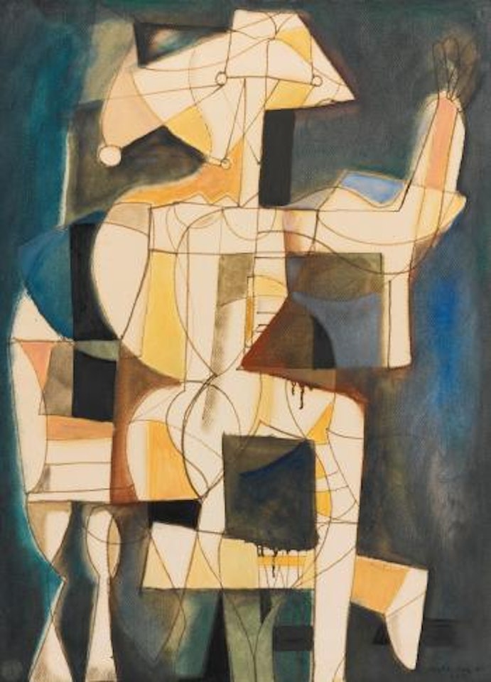 Untitled (Abstract figure) by René Portocarrero
