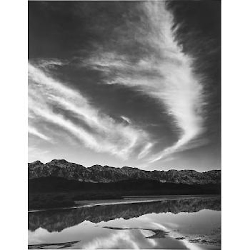 Sierra Nevada, Winter Evening, from the Owens Valley by Ansel Adams