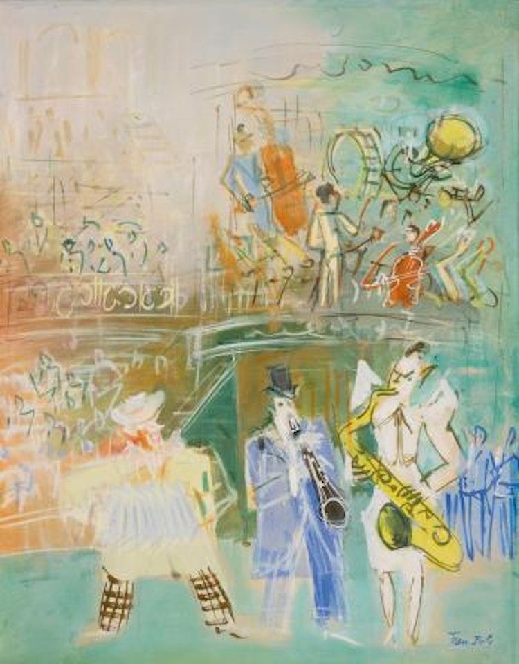 Trio De Clowns Musiciens by Jean Dufy