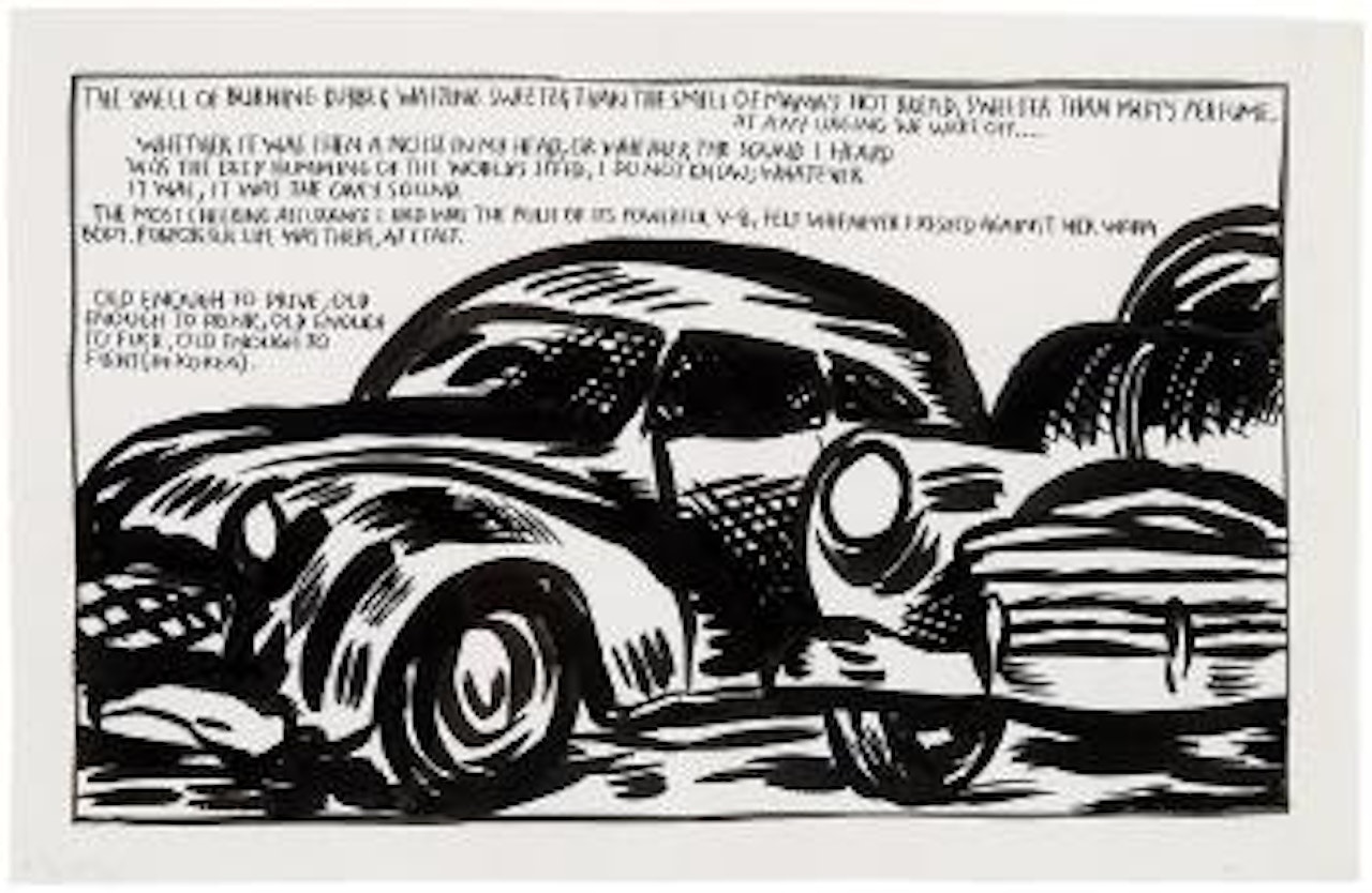 The Smell of Burning Rubber... by Raymond Pettibon