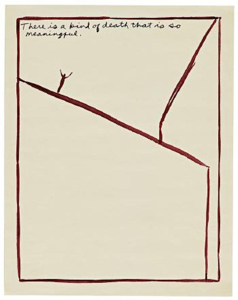 There Is a Kind of Death... by Raymond Pettibon