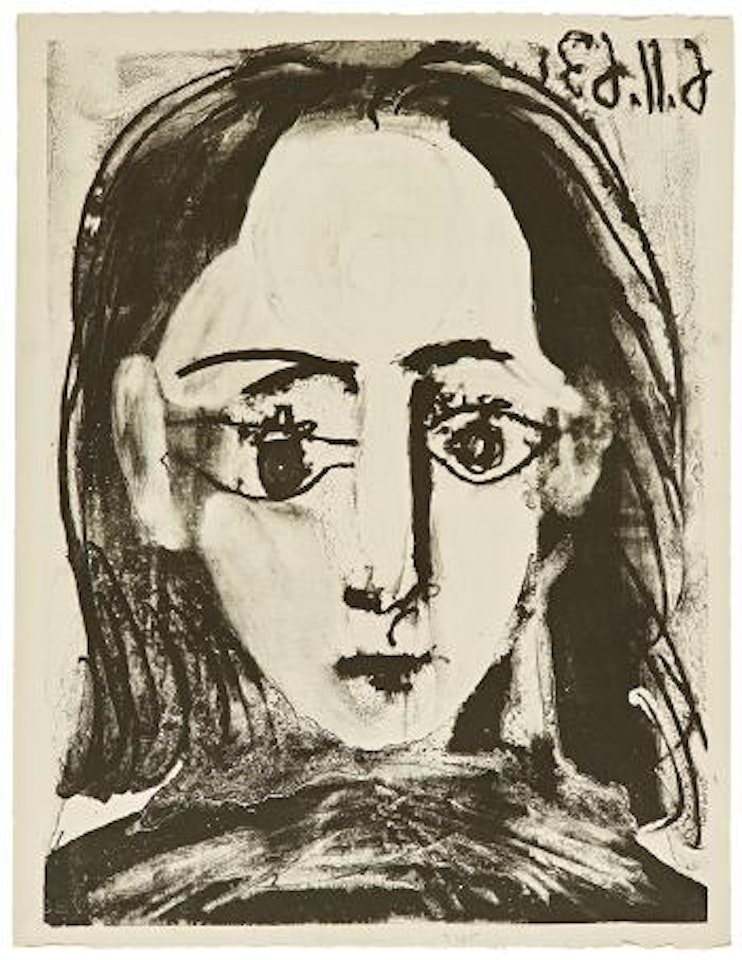 Young Woman, Full Face by Pablo Picasso