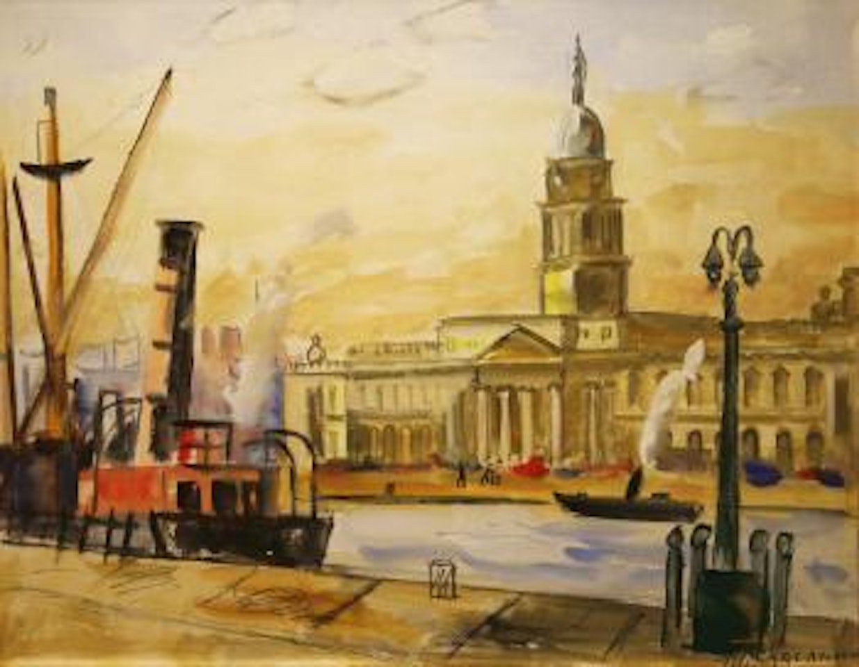 The Custom House, Dublin by Norah McGuinness