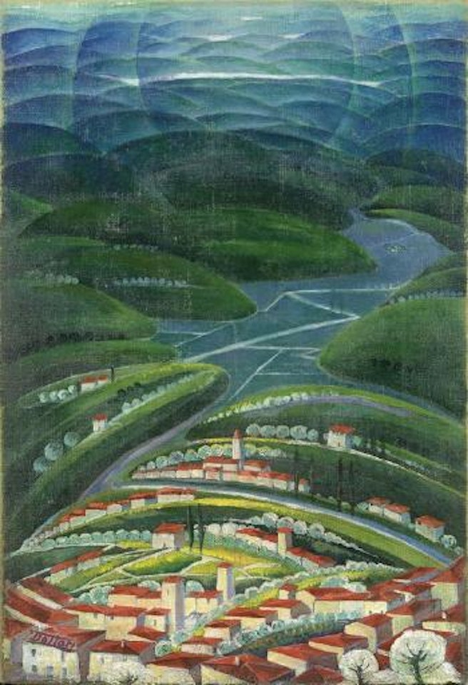Paesaggio collinare by Gerardo Dottori