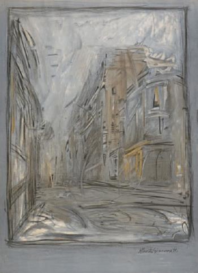 La rue d’Alésia by Alberto Giacometti