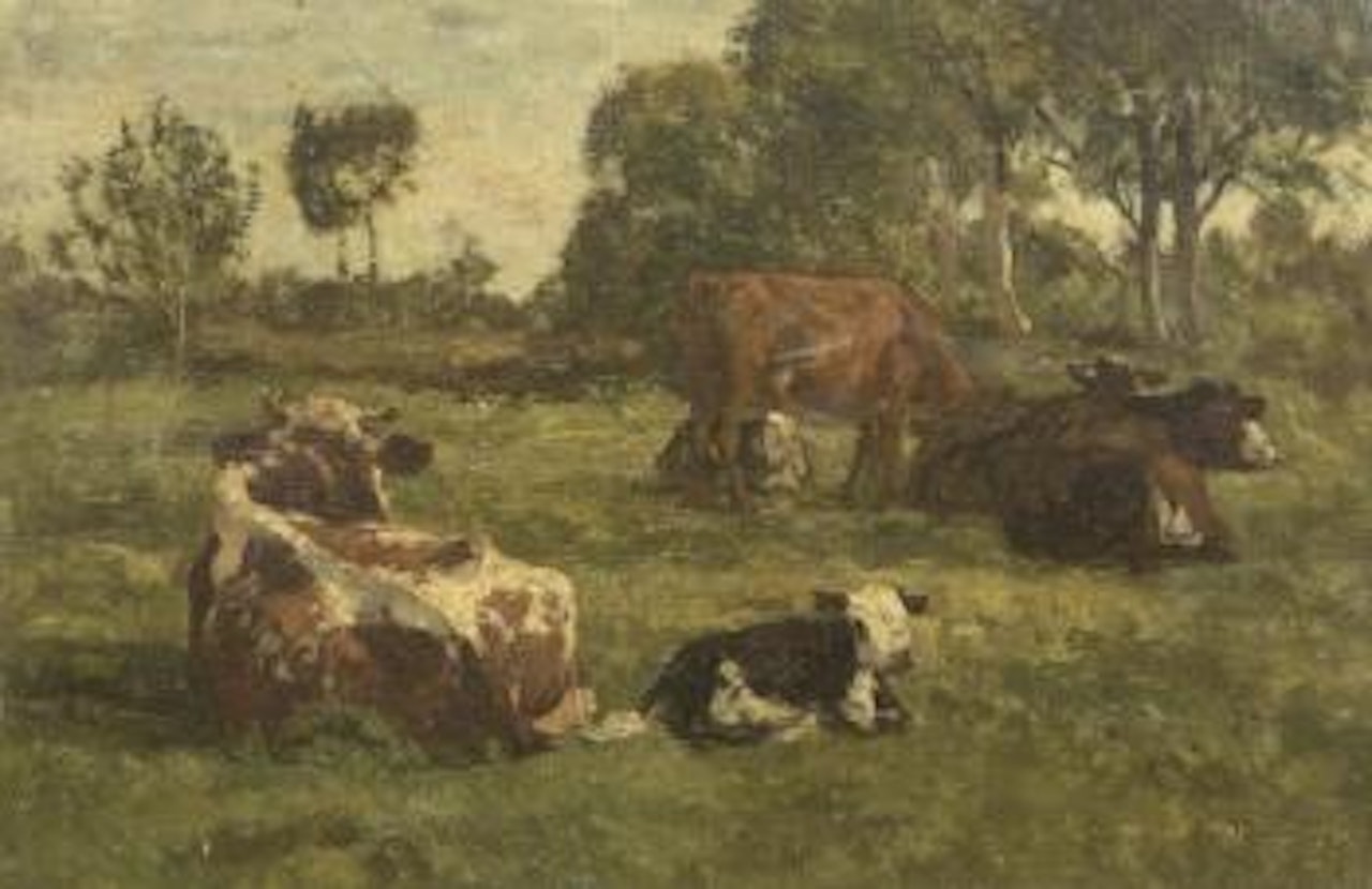 Vaches au pâturage by Eugène Boudin