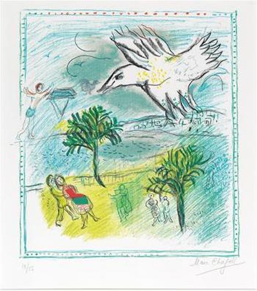 La grande corniche by Marc Chagall
