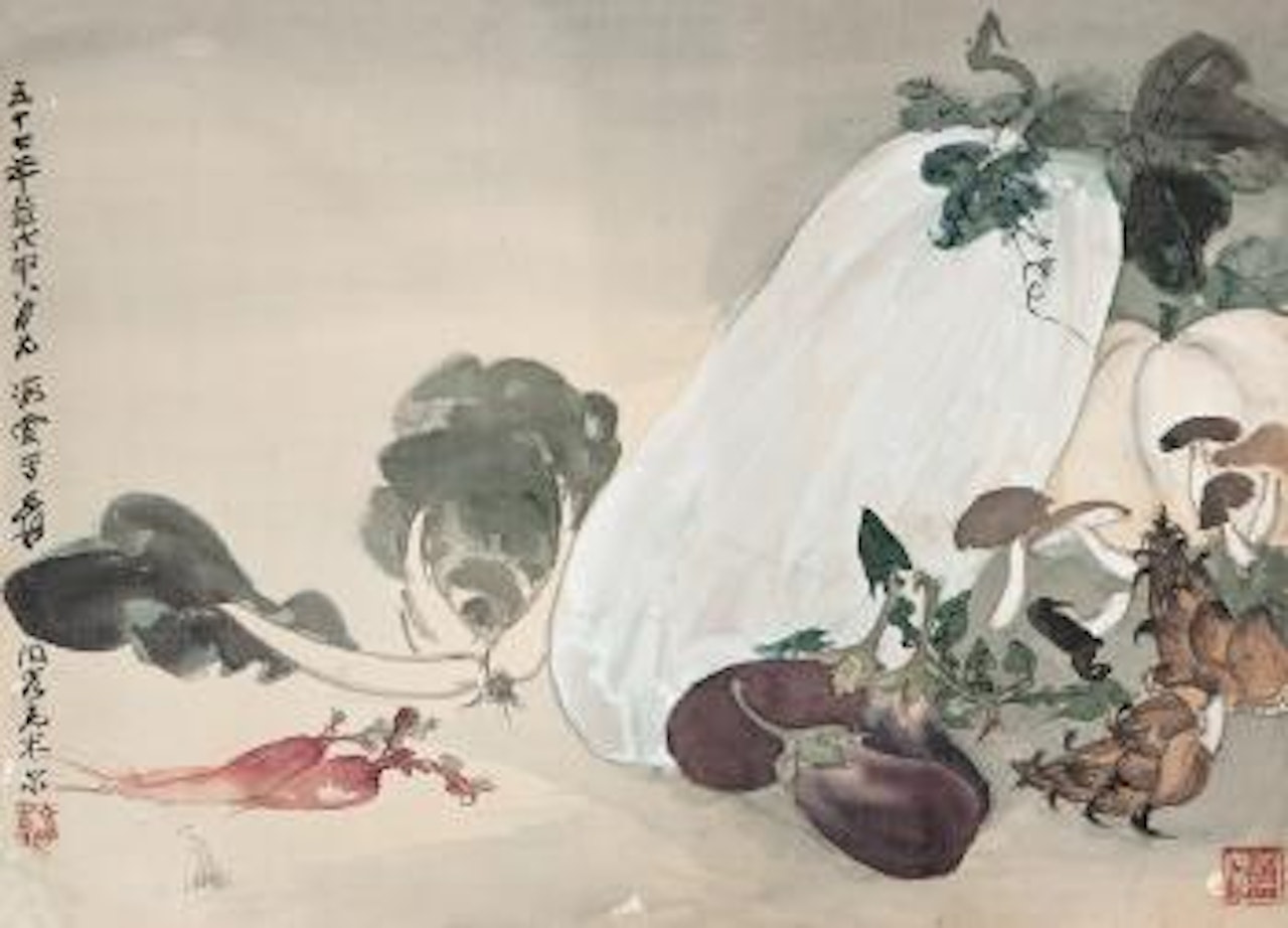 Vegetables by Zhang Daqian