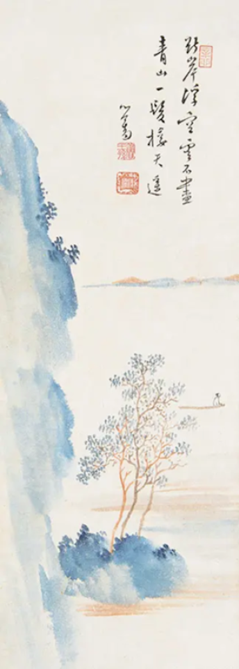 Boating on a river by Pu Ru