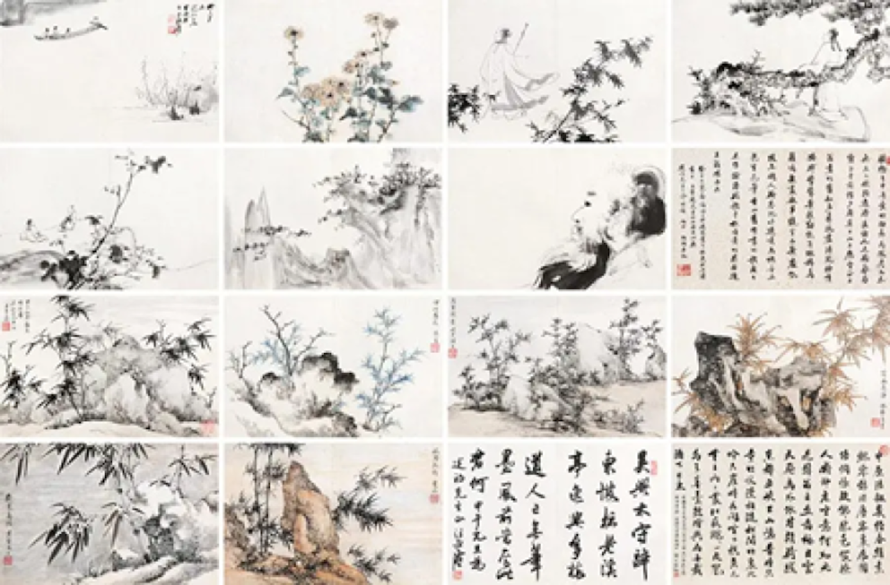 Various subjects by Wang Jiqian by Zhang Daqian