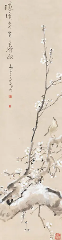 Plum blossom and bird by Chen Wen Hsi