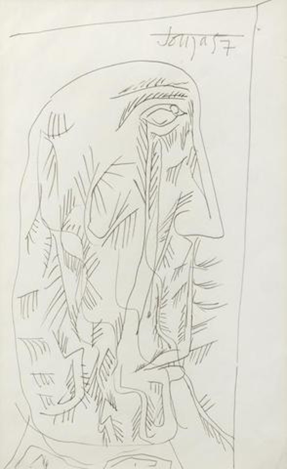Untitled (Head) by Francis Newton Souza