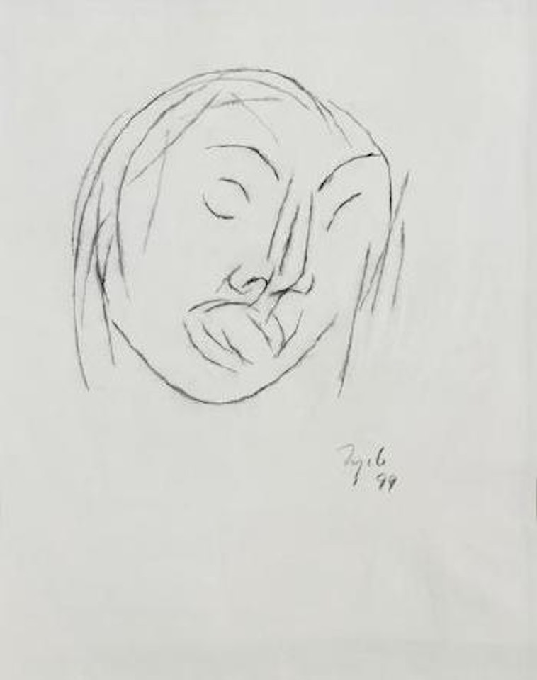 Untitled (Head) by Tyeb Mehta