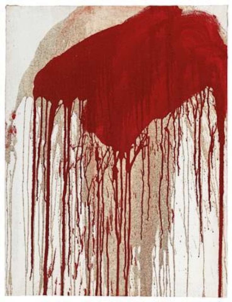 Action painting by Hermann Nitsch