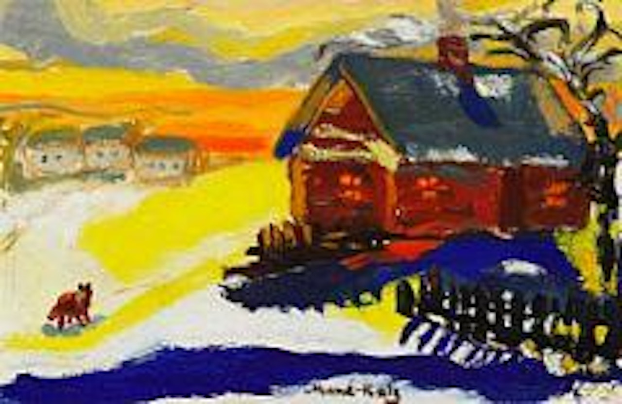 Paysage d'Ukraine, 1959 by Emmanuel Mané-Katz