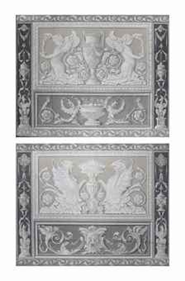 An Allegory of Water; and An Allegory of Fire - 'en grisaille' by Italian School